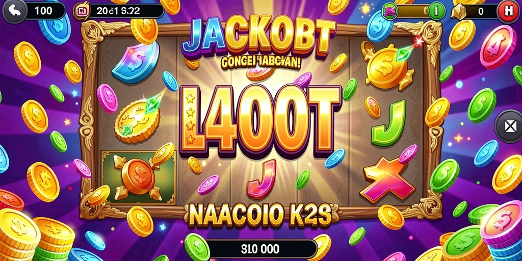 Screenshot menunjukkan antarmuka menarik INDESLOT303.