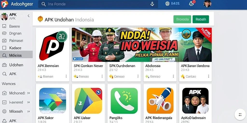 Tampilan awal yang menarik dengan karakter penuh warna.