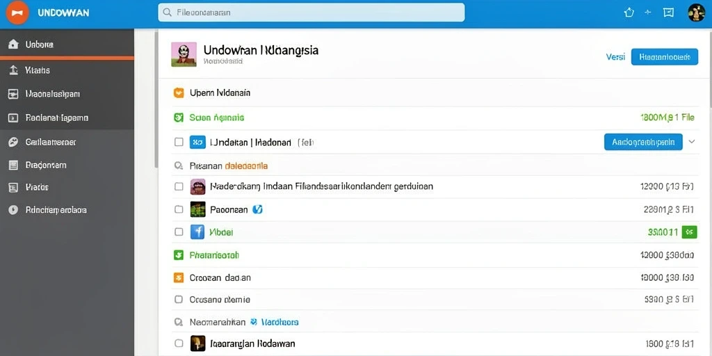 Tampilan antarmuka utama yang menarik.