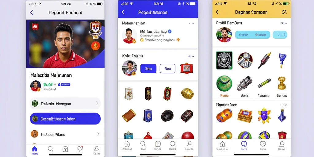 Tampilan menarik dari mesin slot klasik.