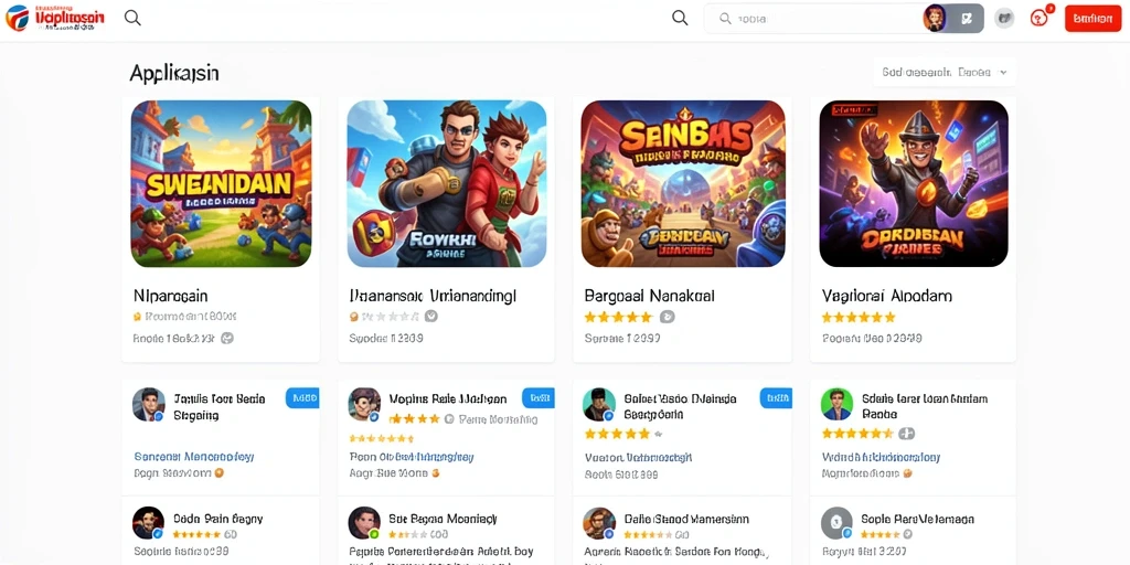 Screenshot aplikasi TOPANWIN menampilkan tampilan grafis yang menarik.